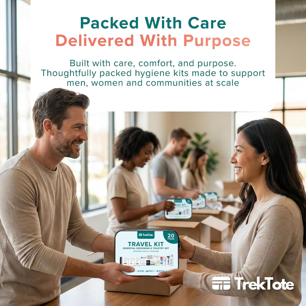 Hygiene Kits Bulk 5 Pack Unisex Travel Size Toiletries for Care Packages