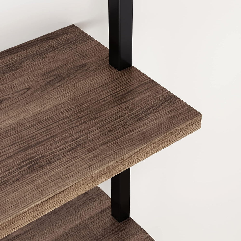 Nathan James Theo 3-Shelf Small Bookcase, Floating Wall Mount Bookshelf with ...