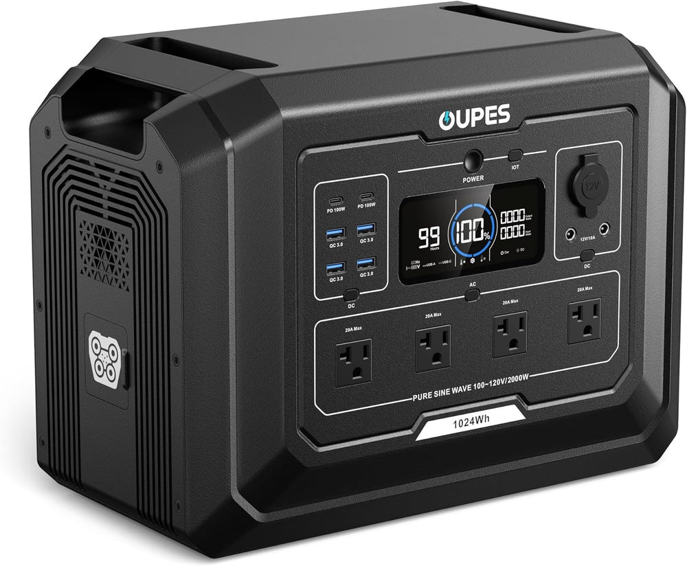 OUPES Mega 1 Portable Power Station 1024Wh 2000W (4500W Surge)