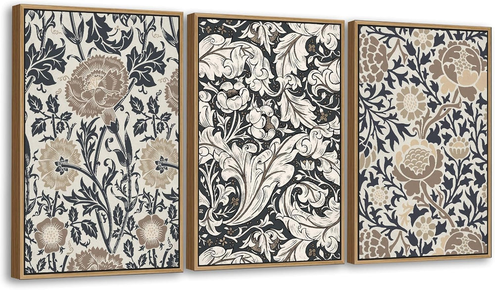 Large William Morris Flowers Wall Art, Retro Floral Pictures, 32"X48&quo...