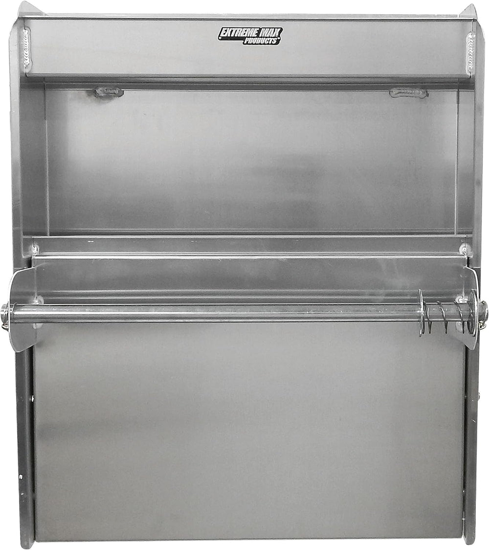 Extreme Max 5001.6049 Aluminum Work Station Storage Cabinet w/ Flip-Out Work ...