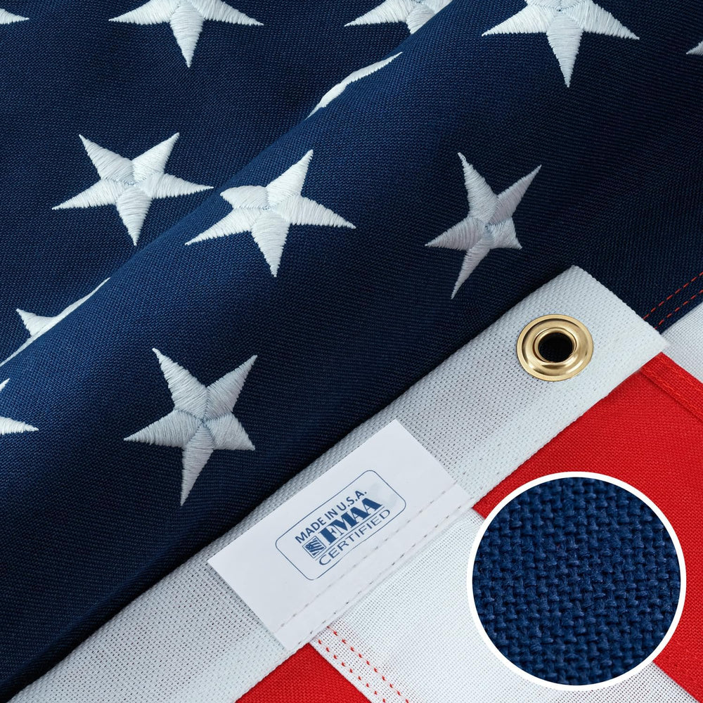 American Flags for Outside 4x6 -100% MADE IN THE USA,Indestructible Durable O...