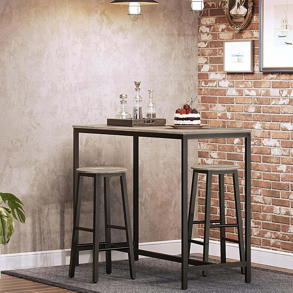 HOOBRO Bar Stools Set of 2, Counter Height Bar Stools, 25.8" Bar Stools ...
