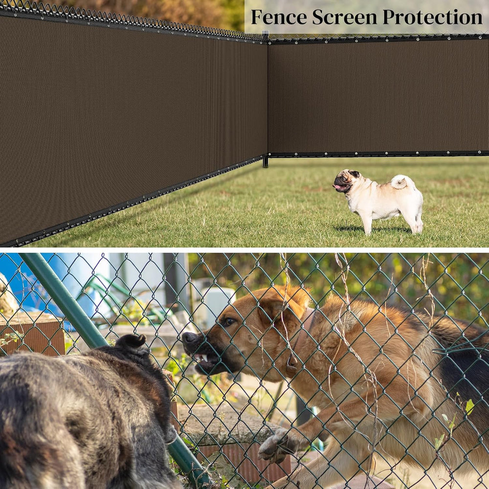 Winpull Privacy Fence Screen 6' x 50', Heavy Duty 170GSM HDPE Mesh, 9...