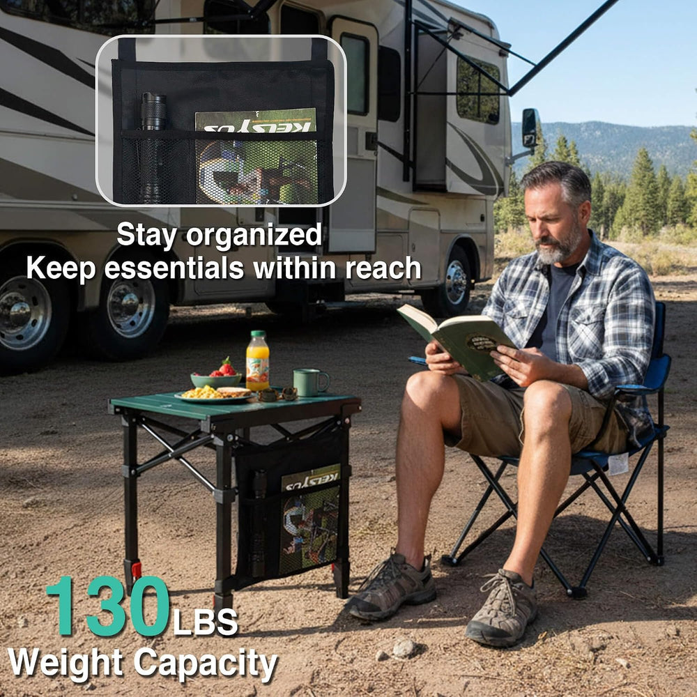 Portable Folding Camping Table Lightweight with Adjustable Height