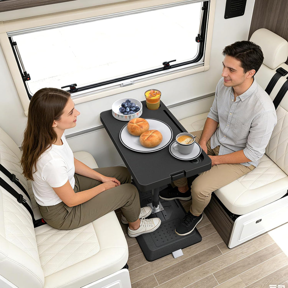 Foldable RV Table, Car Desk for Laptop for Front/Rear Passenger Seat