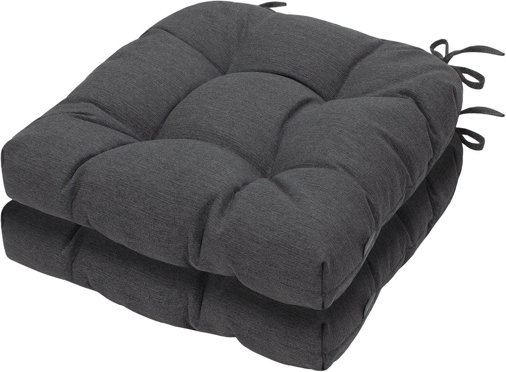 Magpie Fabrics 19"x19" Tufted Seat Cushion 2 Pack, U-Shaped Patio C...