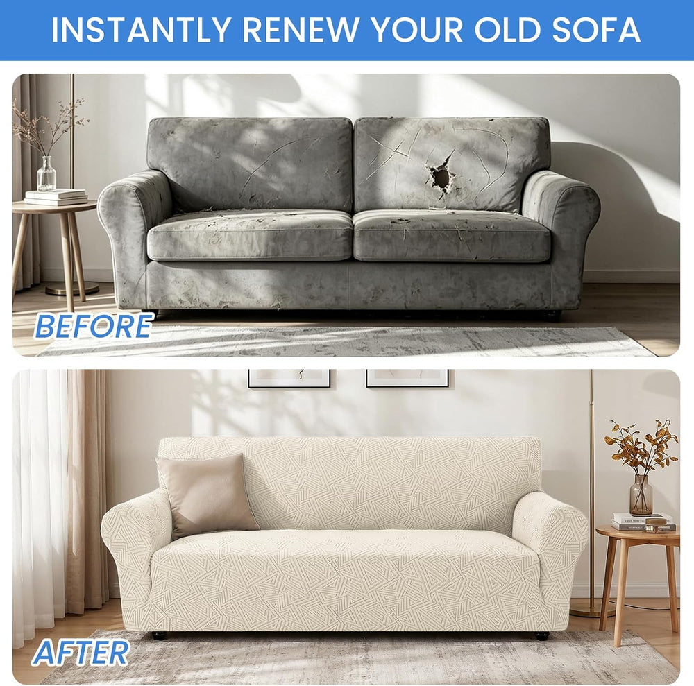 Stretch Couch Covers for Sofa, Fits Sofas 35"-45", Charcoal Gray