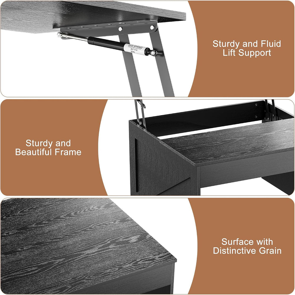 31.5" Lift Top Coffee Table with Storage