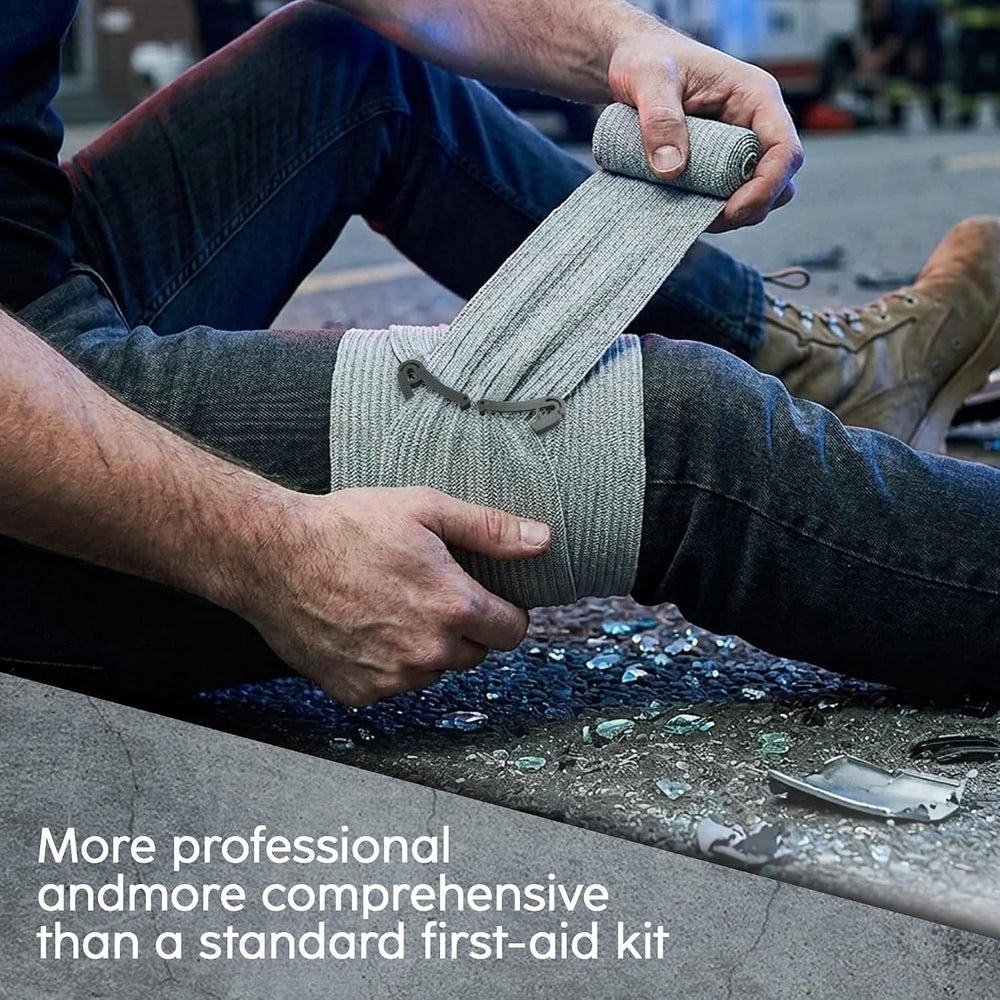 IFAK Trauma Kit with QEN Tourniquet, 6-Inch Israeli Bandage, Splint, Tactical...