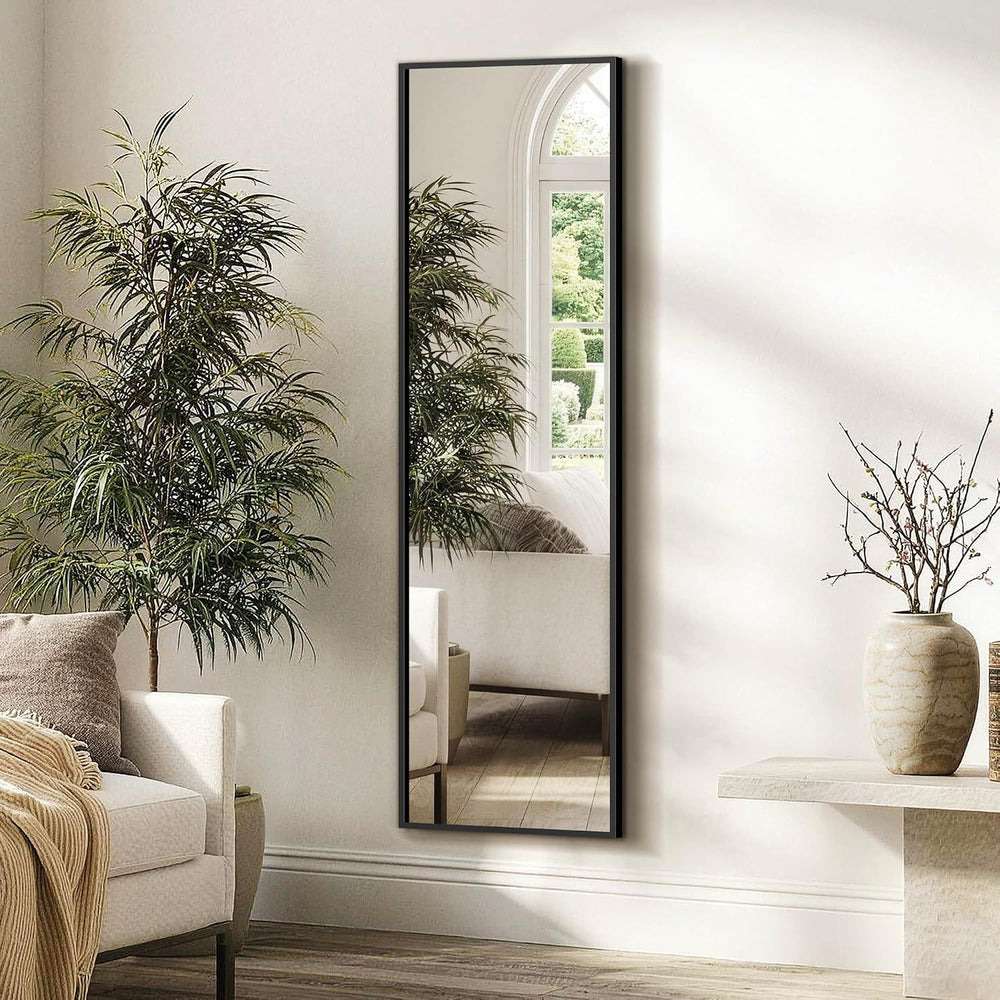 FICTOR Full Length Mirror with Stand, Floor Standing Mirror, 56"x15"...