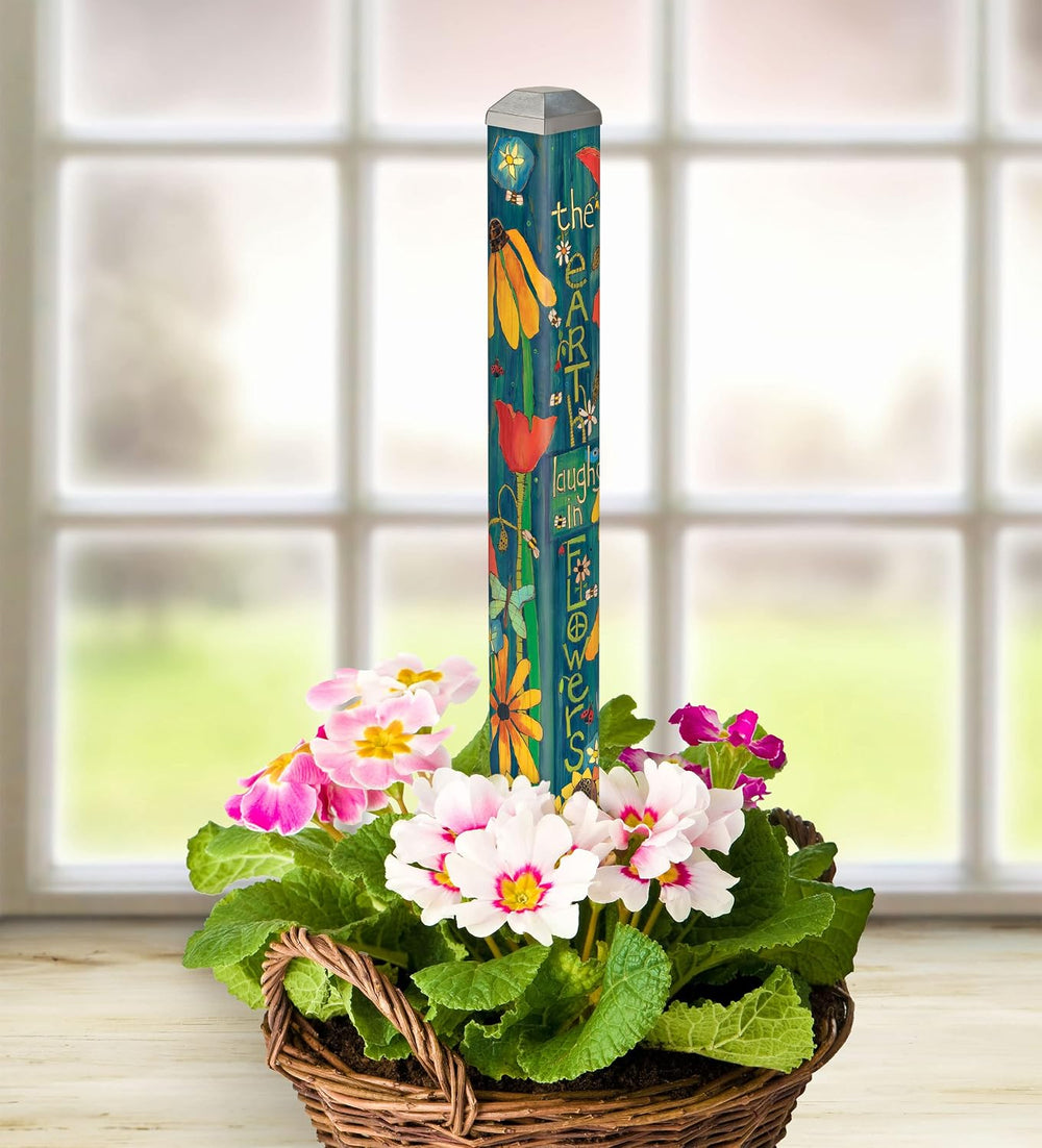 Studio M Art Pole, PVC Weather Resistant Pole with Vinyl Bowl 16 inches Tall ...
