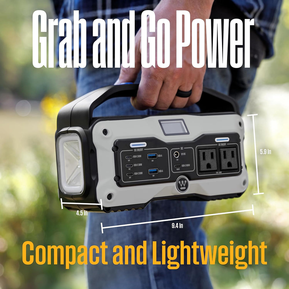 Westinghouse iGen400s 400 Watt, 183Wh Portable Power Station and Solar Genera...