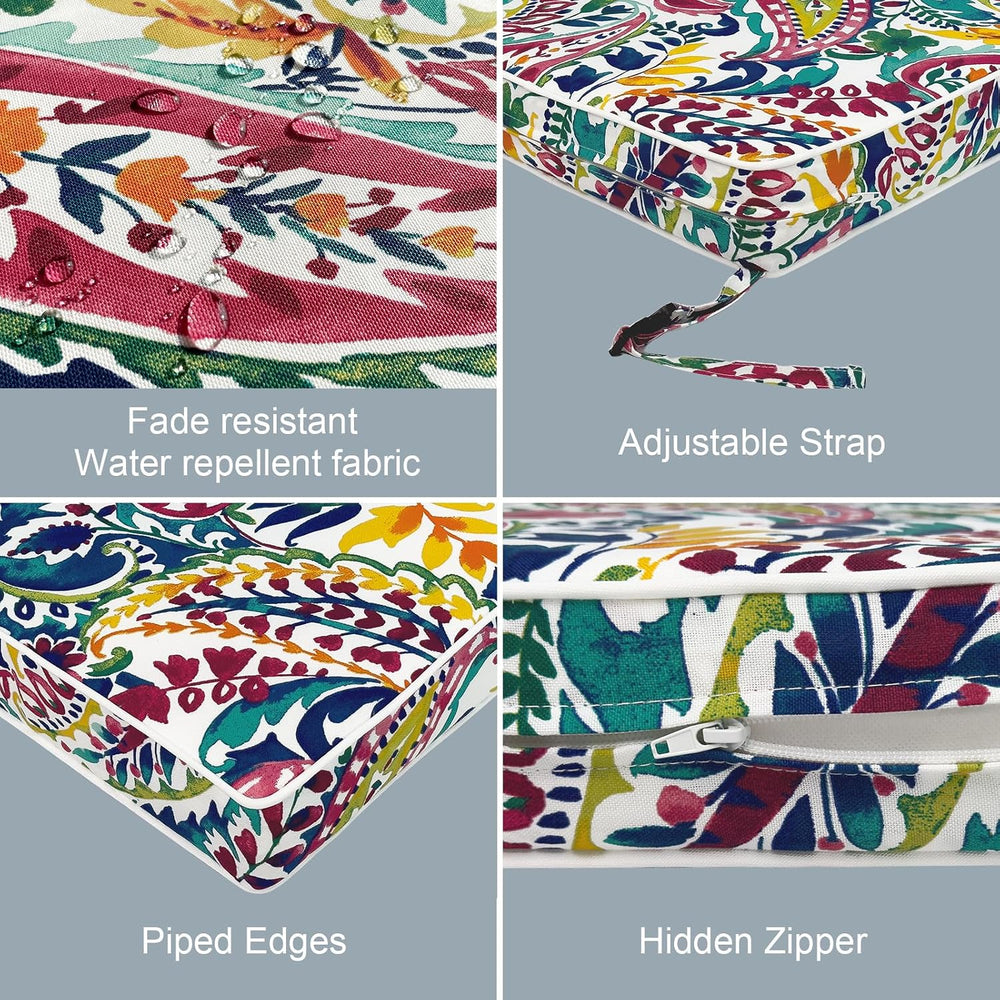 LVTXIII Patio Chair Cushions 19"x19"x3", Water-Repellent Outdo...