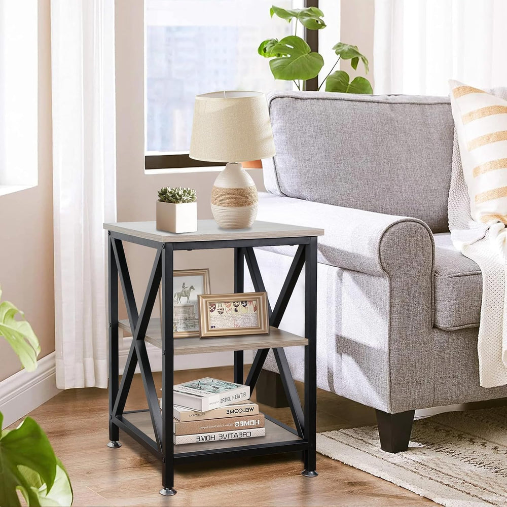 End Tables Living Room Set of 2, 16" D x 16" W x 24" H, Indoor...