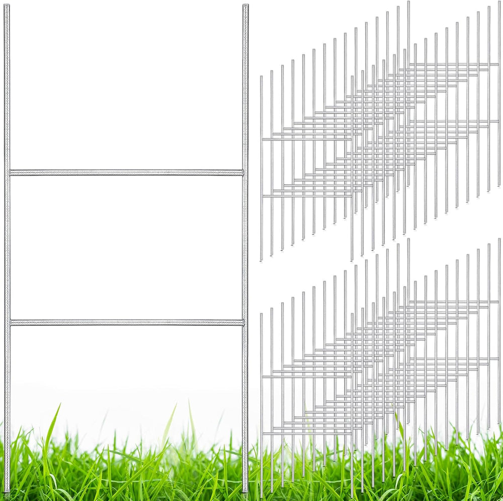 30 Pcs Yard Sign Stakes 20'' x 10'' H Frame Wire, Halloween M...