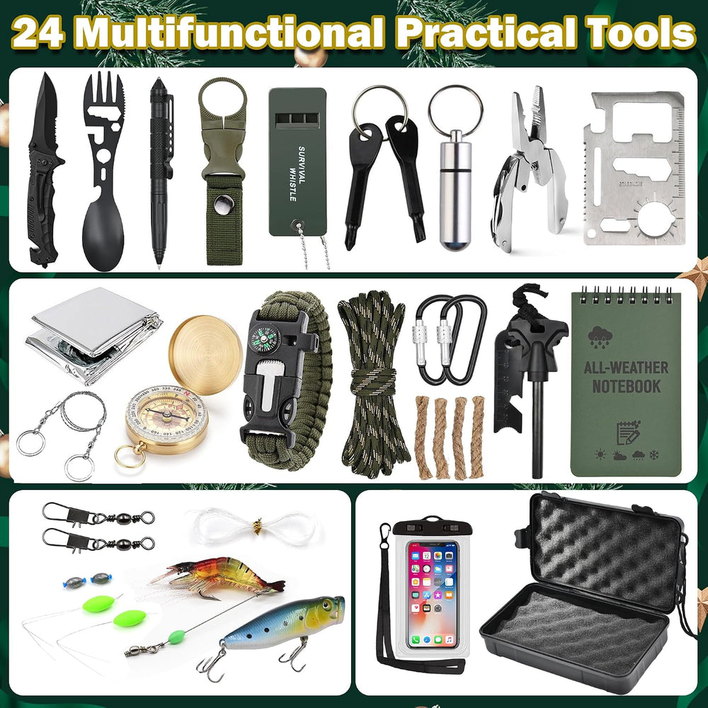 Survival Kit Advent Calendar 2026, 24 Days Christmas Countdown Calendar for M...