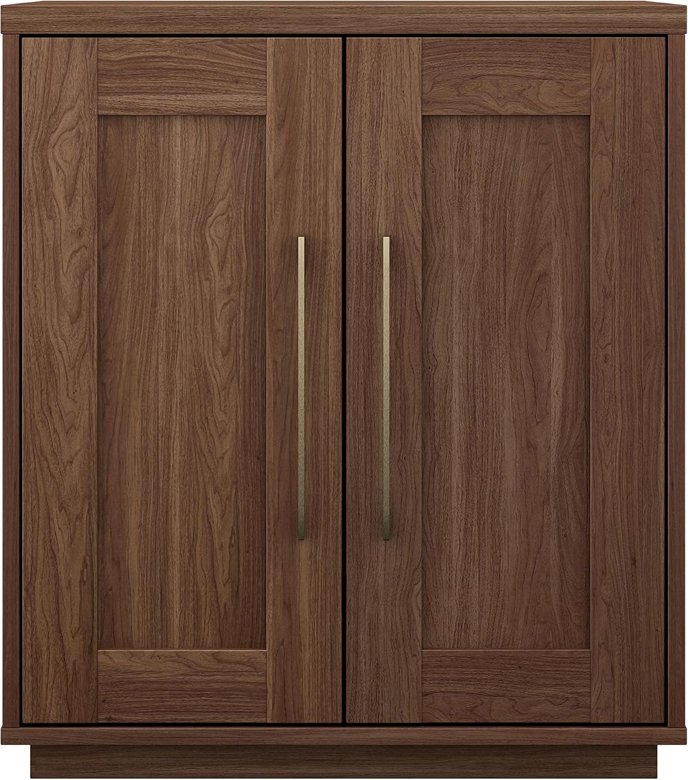 Henn&Hart 28" Accent Cabinet, Sideboard Buffet, Medium Walnut