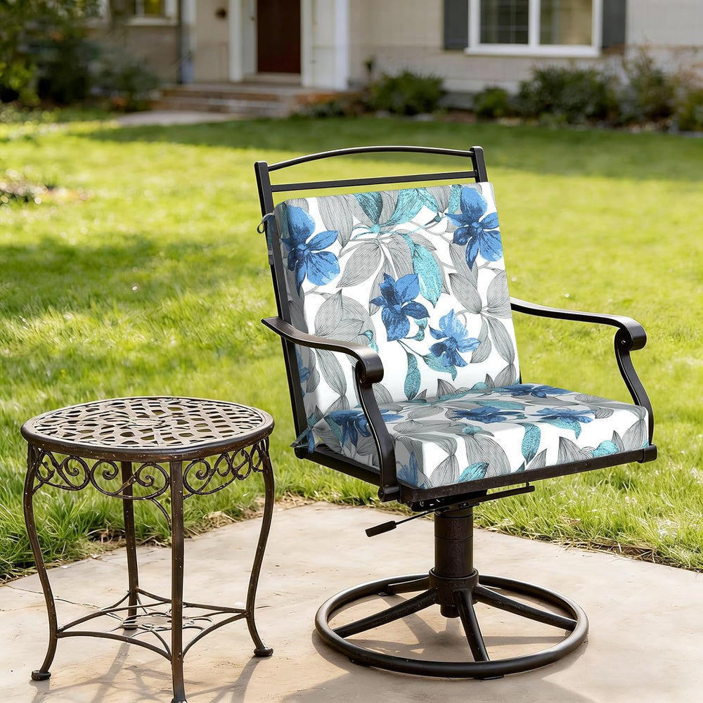 DYTXIII Outdoor Midback Chair Cushions Set of 2-20"x17" Water Repel...