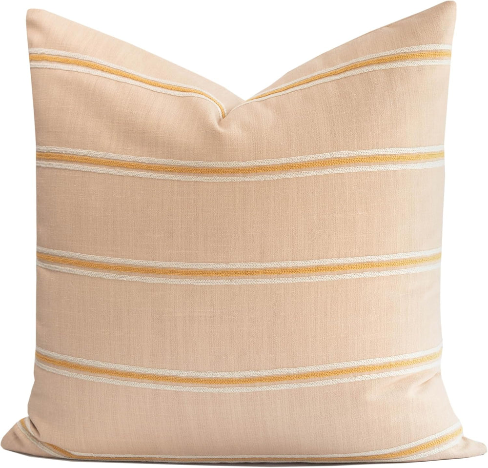 Crumbs Home Modern Farmhouse Fall Linen Indoor Outdoor Throw Pillow Cover Onl...