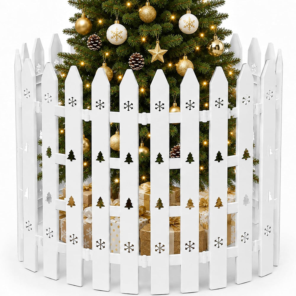 24 Inch Extra Tall Christmas Tree Fence, 12 Pack