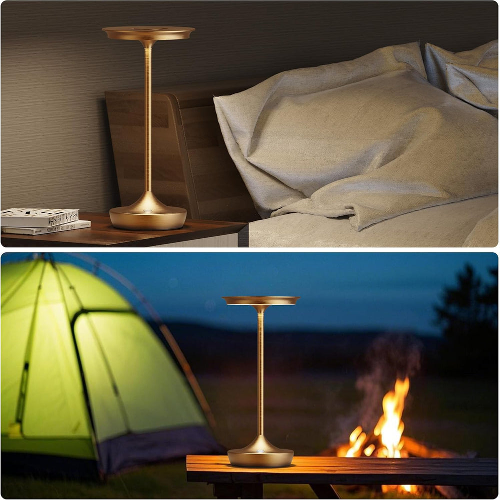 LED Rechargeable Cordless Outdoor 6000mAh Battery Table Lamp 2Pack Bronze