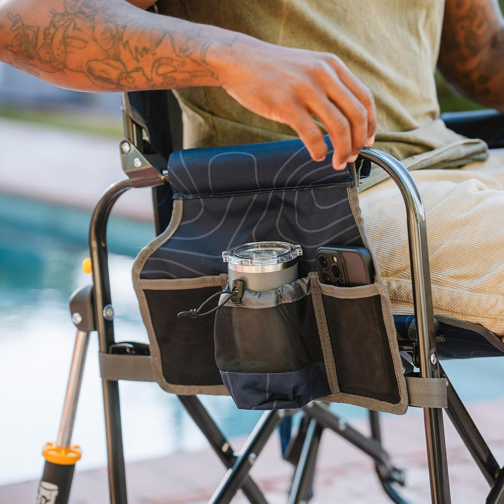 GCI Outdoor Stowaway Rocker - Navy Topo