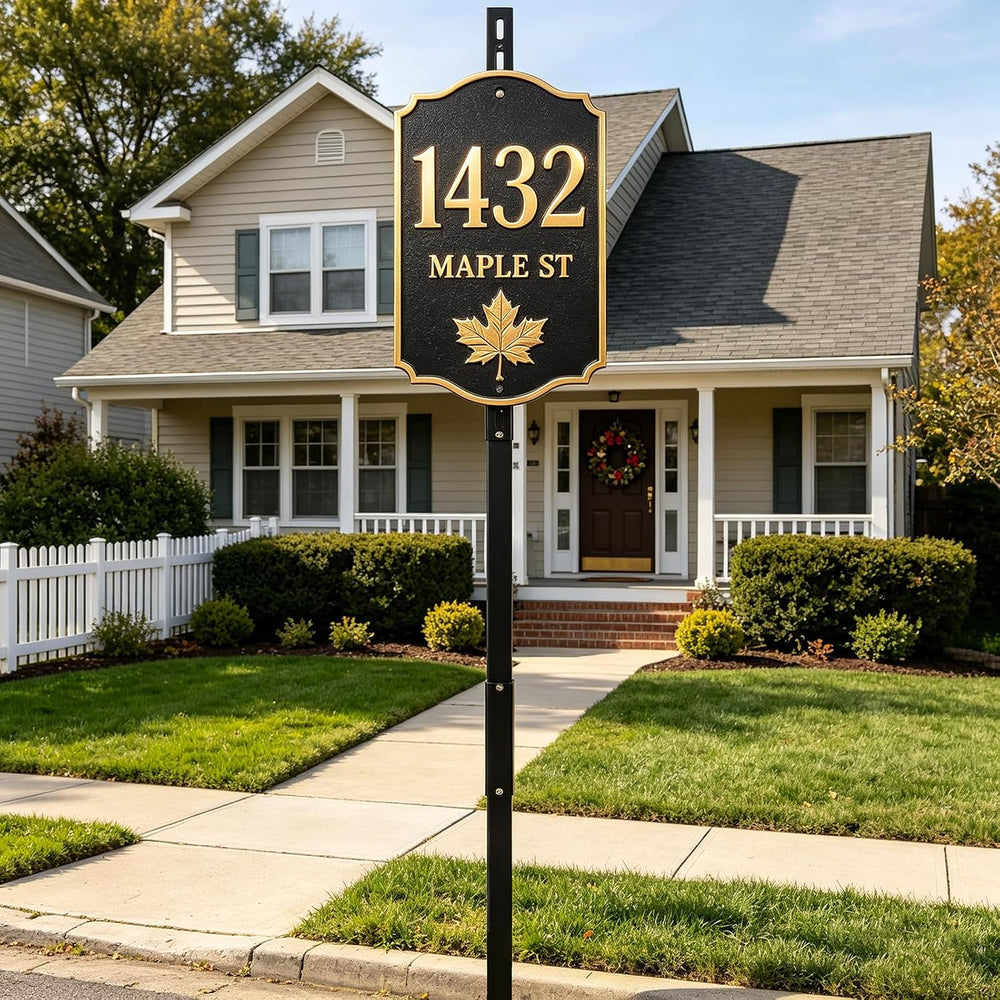 52" Metal Square Sign Post, Heavy Duty Yard Sign Stake for Lawn