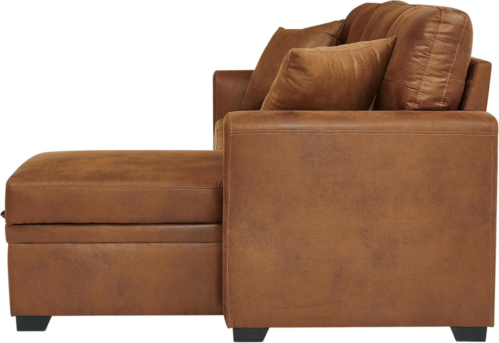 Eafurn Tufted Sectional Sleeper Sofa Pull Out Couch Bed Modern Sofabed