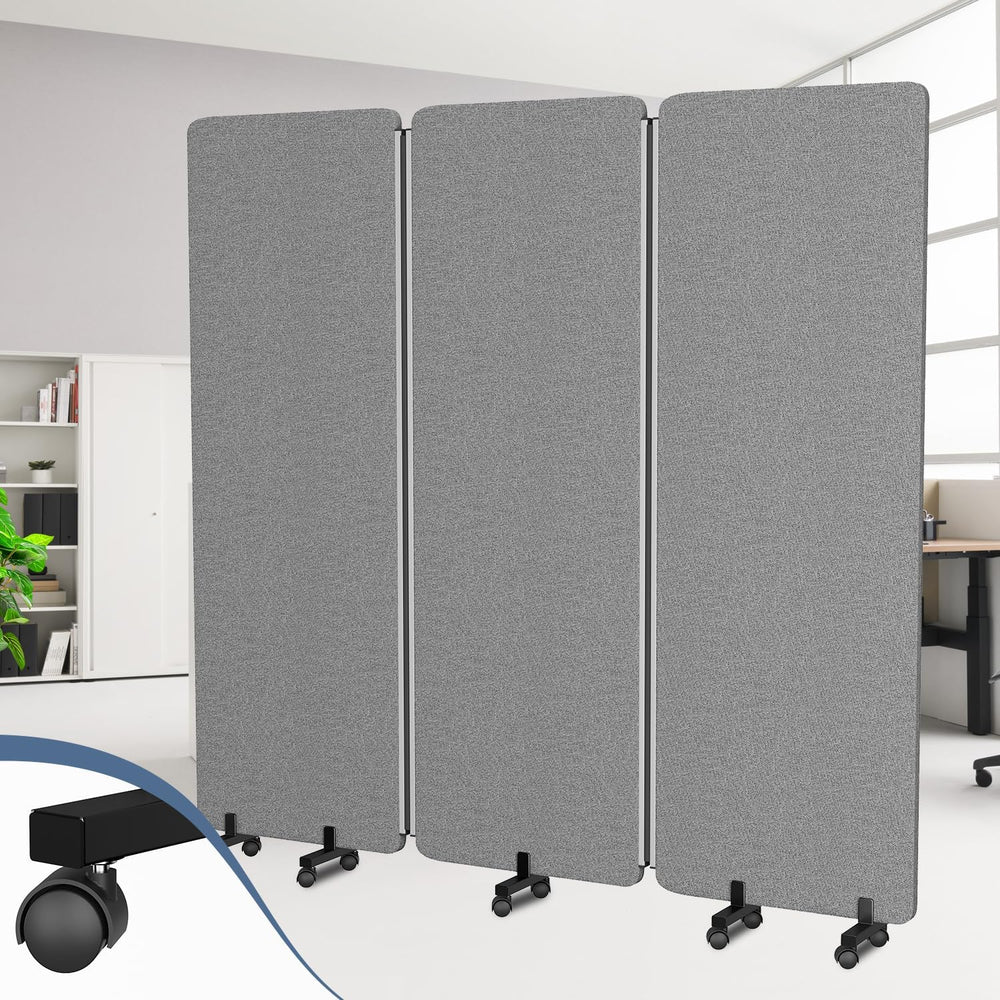 Room Divider Privacy Panel, 3 Panel Acoustic Wall Partition,Sound Dampening