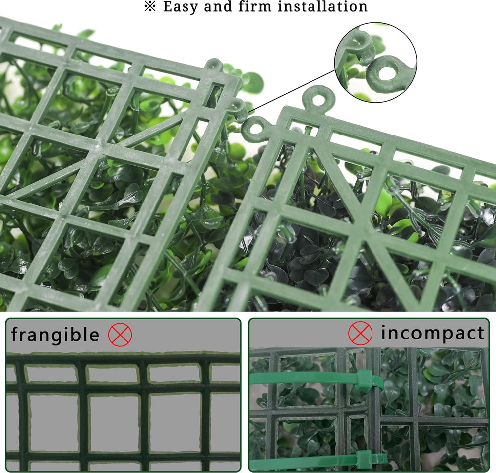 Bybeton 60"x120"(50sqft) Ultra-Dense Boxwood UV Privacy Fence