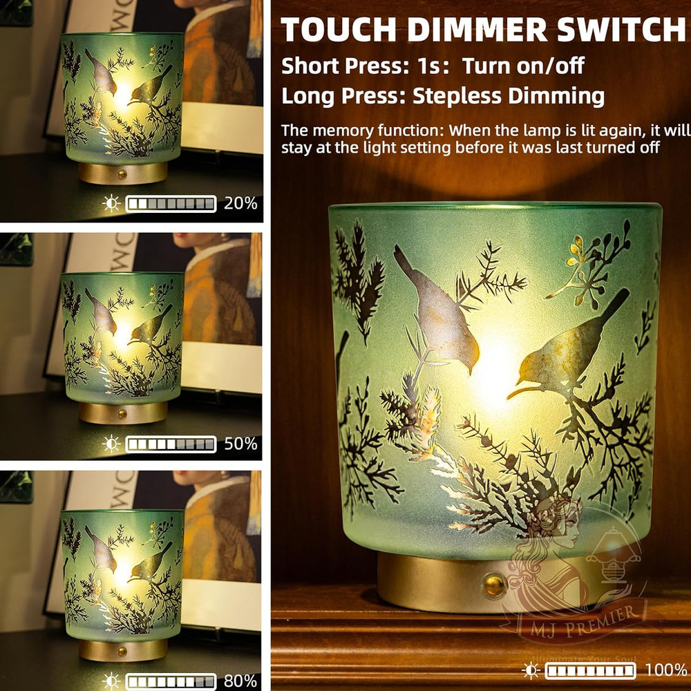Cordless Lamp Rechargeable, Small Decorative Touch Lamp for Nightstand