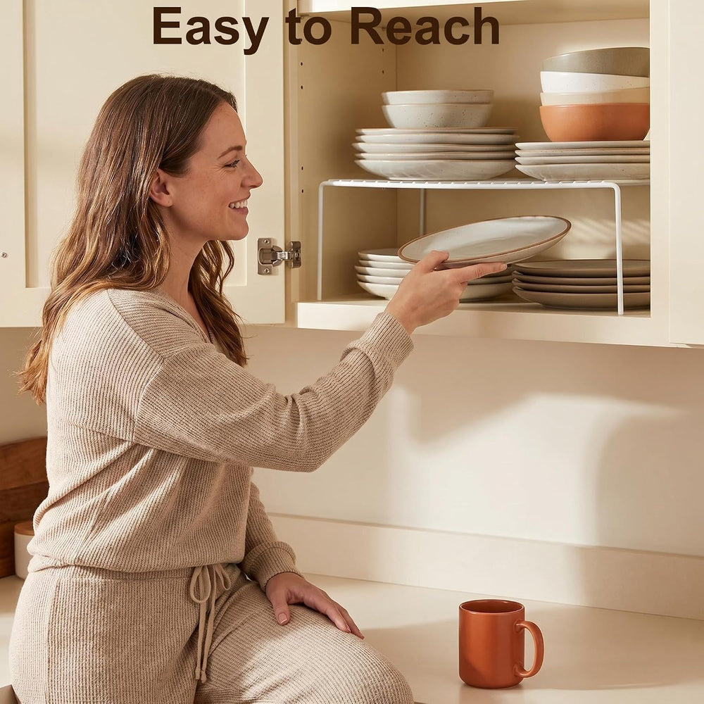 iPEGTOP Set of 6 Large (15.7 x 9.4 Inch) Kitchen Cabinet Organizer Shelf, Wir...