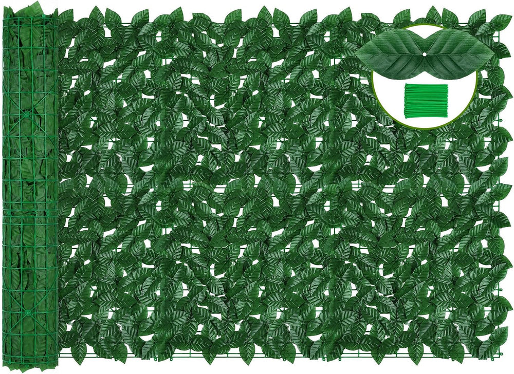 240x40 in Artificial Ivy Privacy Fence Screen, Privacy Fence Panels Faux Gree...