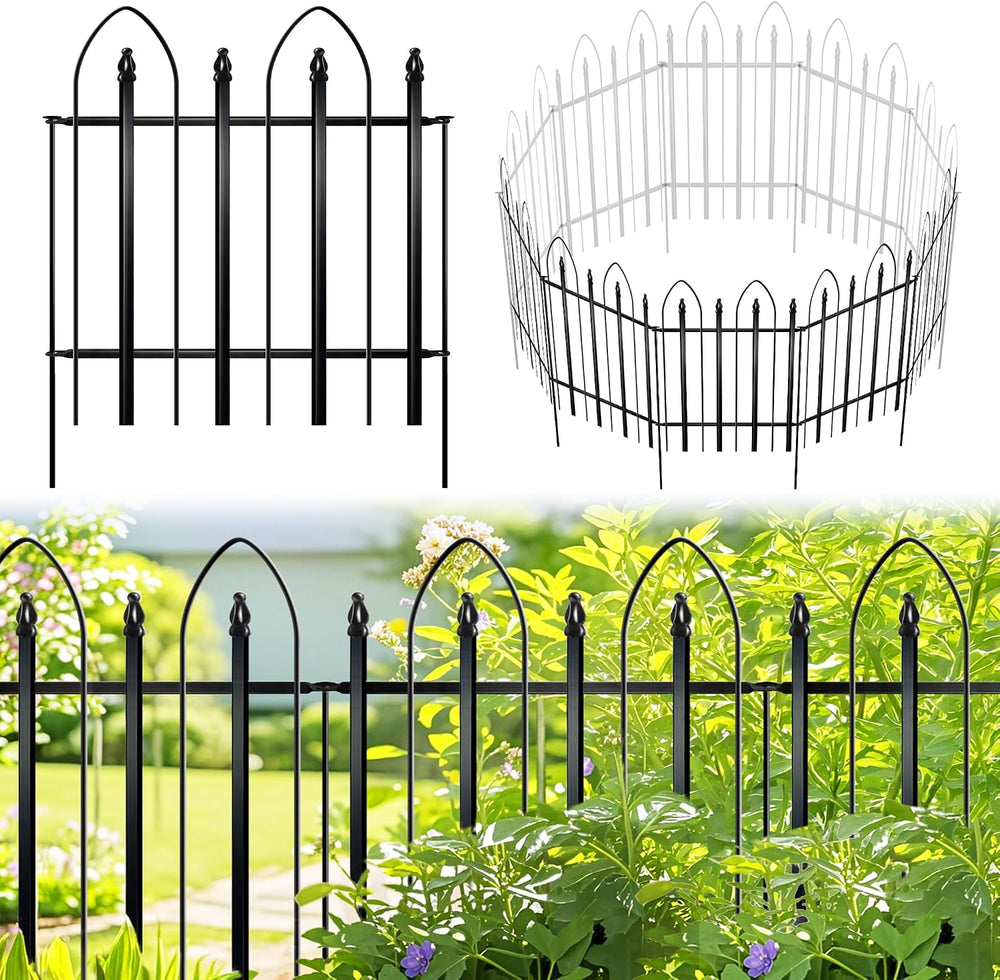 Thealyn Garden Fence 24" H x 24" W (5 Panels, Total 10 ft)