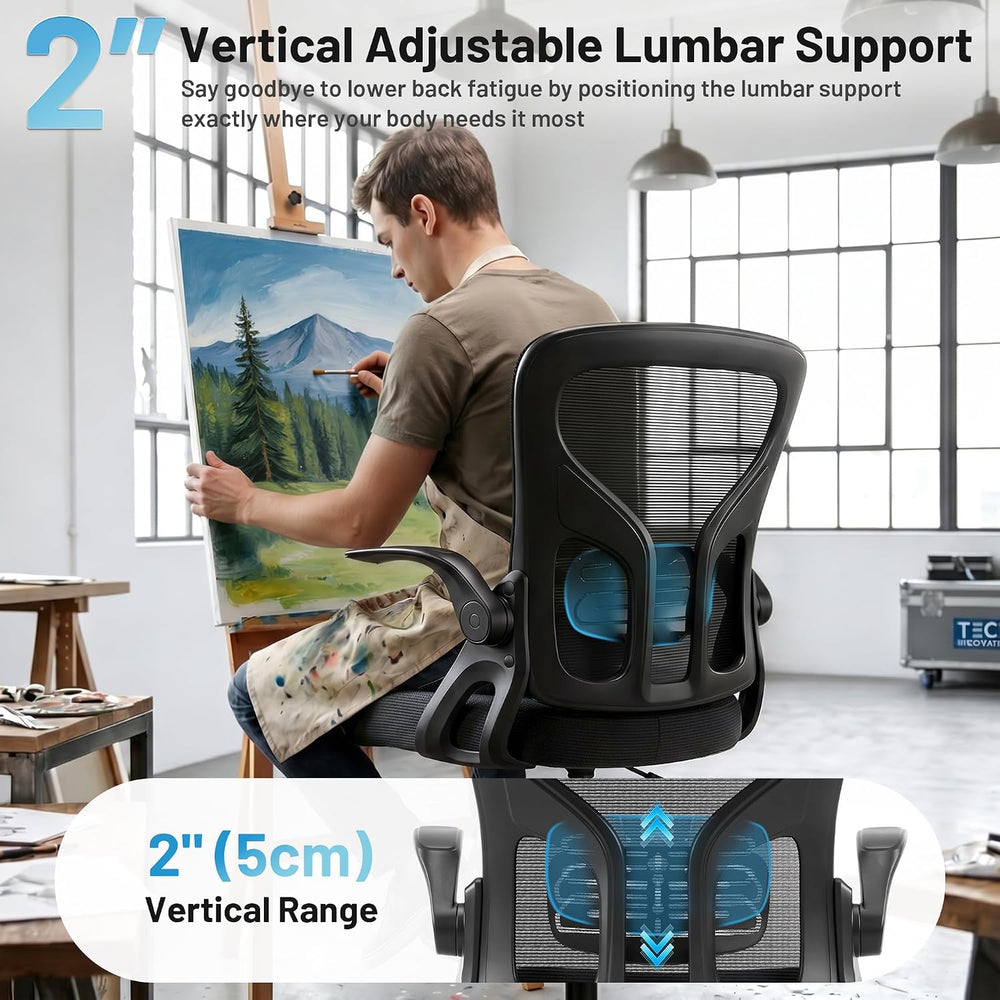 Drafting Chair for Standing Desk, Tall Office Chair with 22"-30" Se...