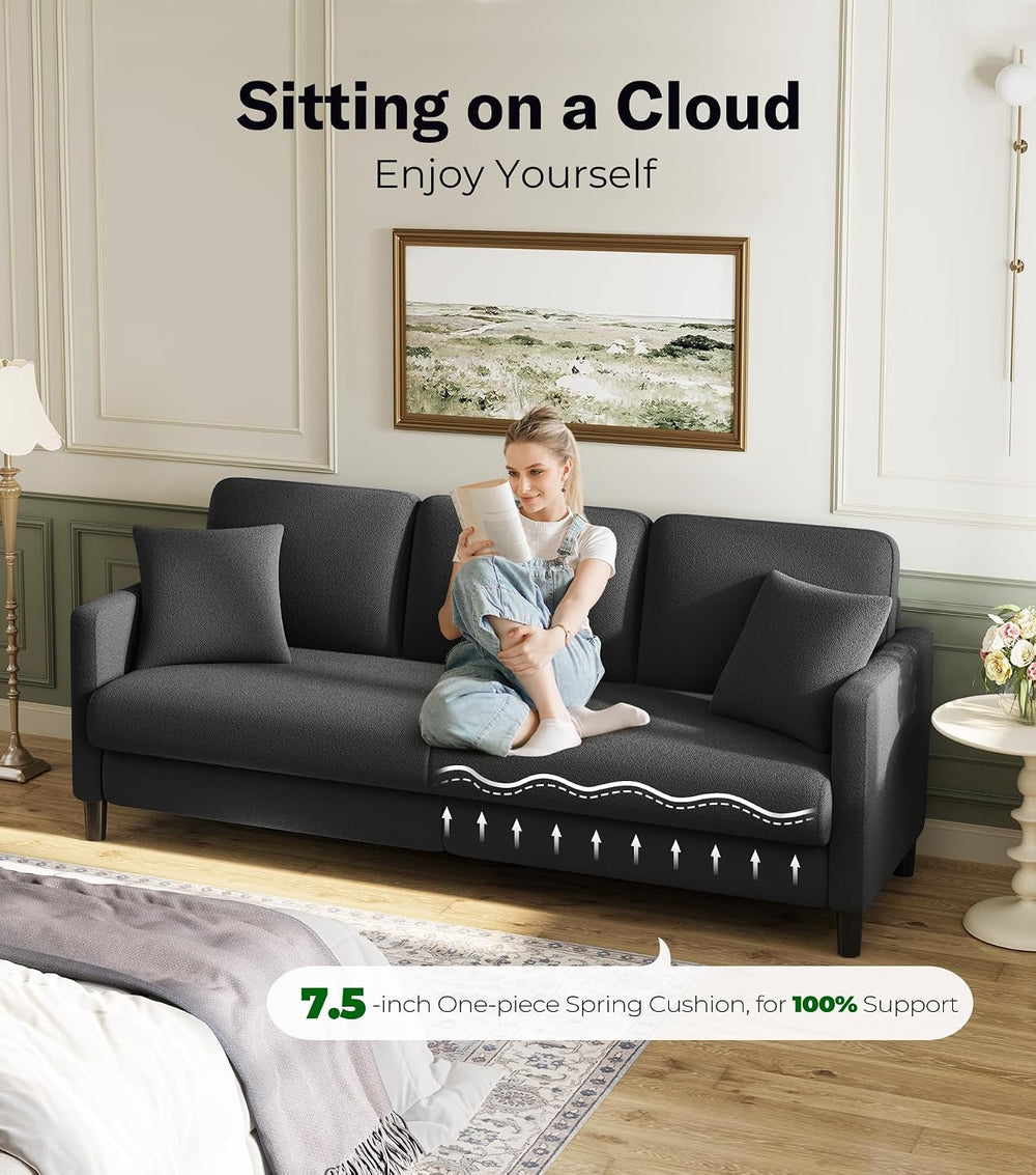 Welzona Couches for Living Room, 83"Teddy Sofa Couch, Sofas for Living Room