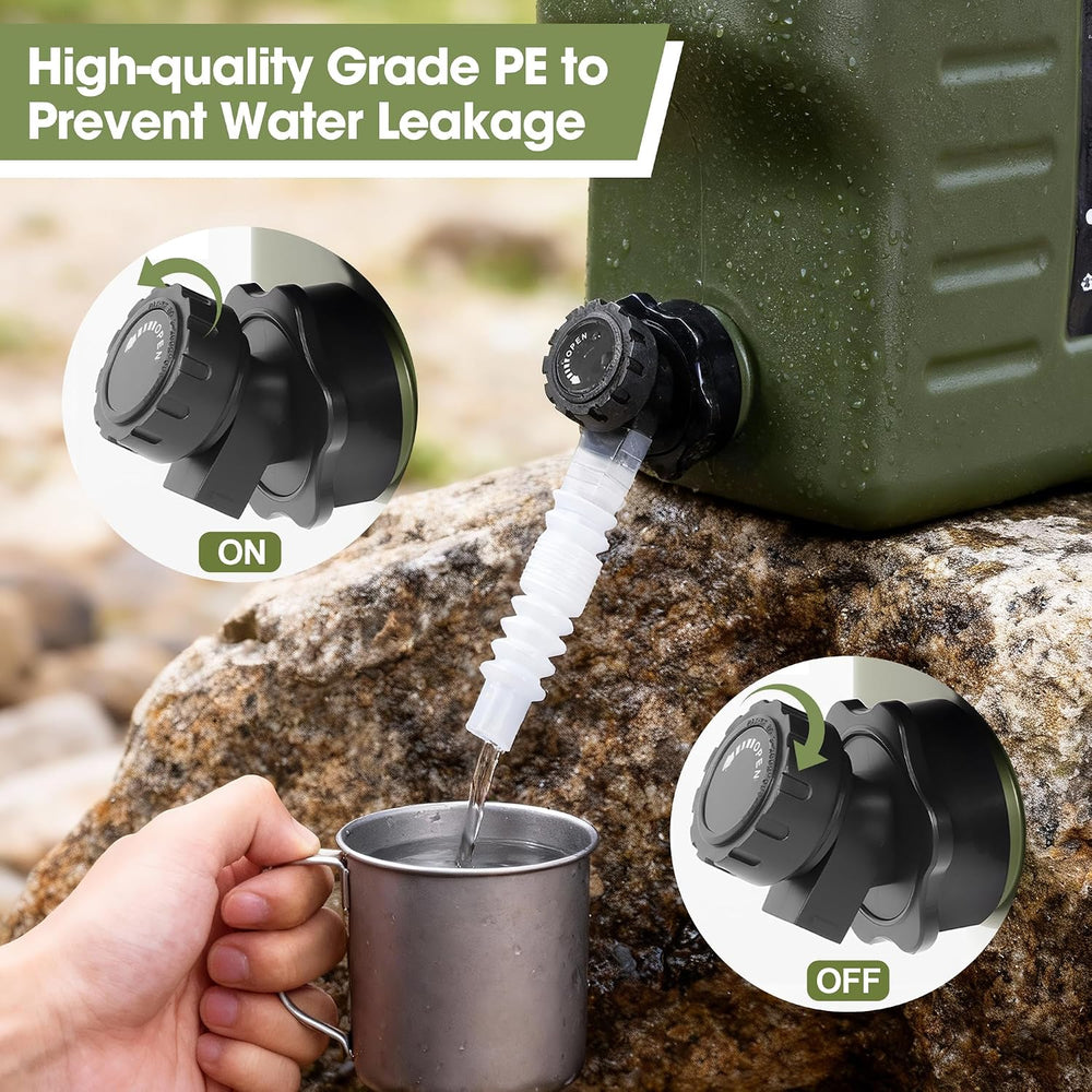 3.2 Gallon Water Jug, Portable Camping Water Jug Dispenser with Spigot, Leak-...