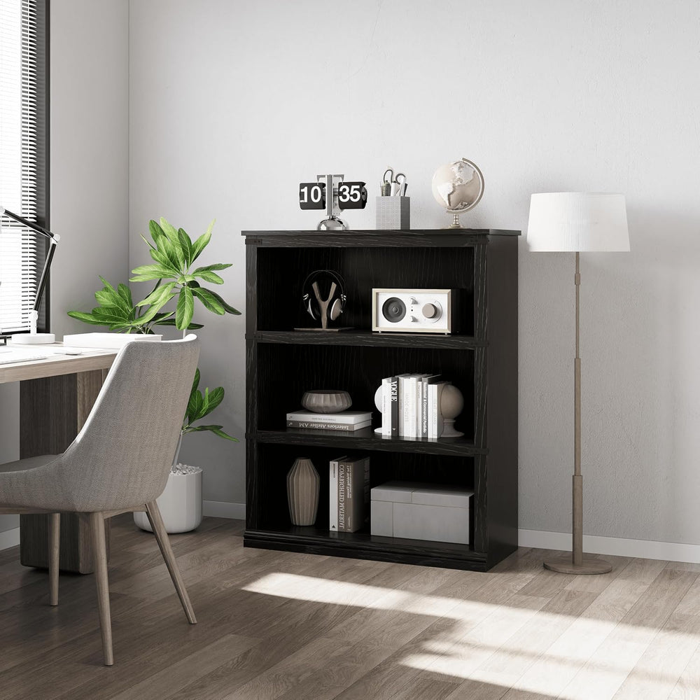 GarveeHome5 Tier Farmhouse Bookcase, 67.4" Tall Book Shelf with Storage