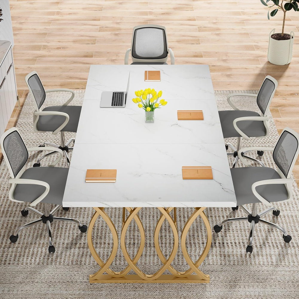 Tribesigns Executive Desk, 63" W Large Computer Desk, Modern Office Desk...