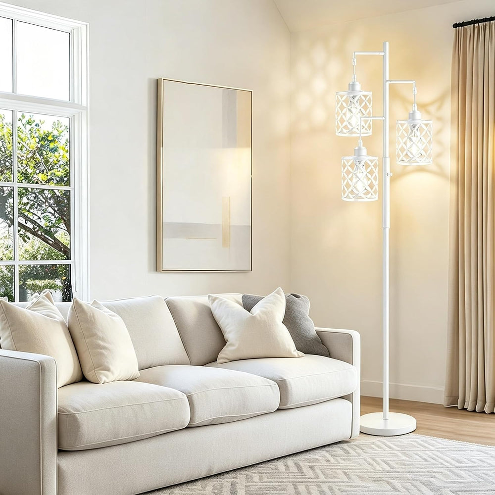 68" Modern Tree Floor Lamp, Dimmable Minimalist Tall Standing Lamp with ...