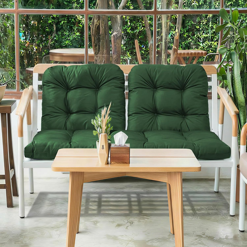 Wicker Chair Cushions of 3 Pieces, Waterproof Cushions for Patio Furniture, T...