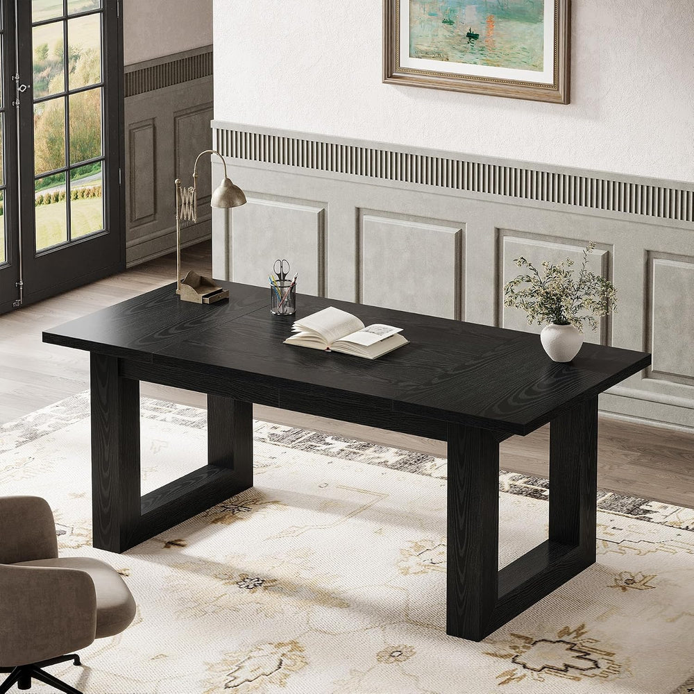 Tribesigns 63-Inch Executive Desk, Modern Wood Office Desk, Large Computer Ta...