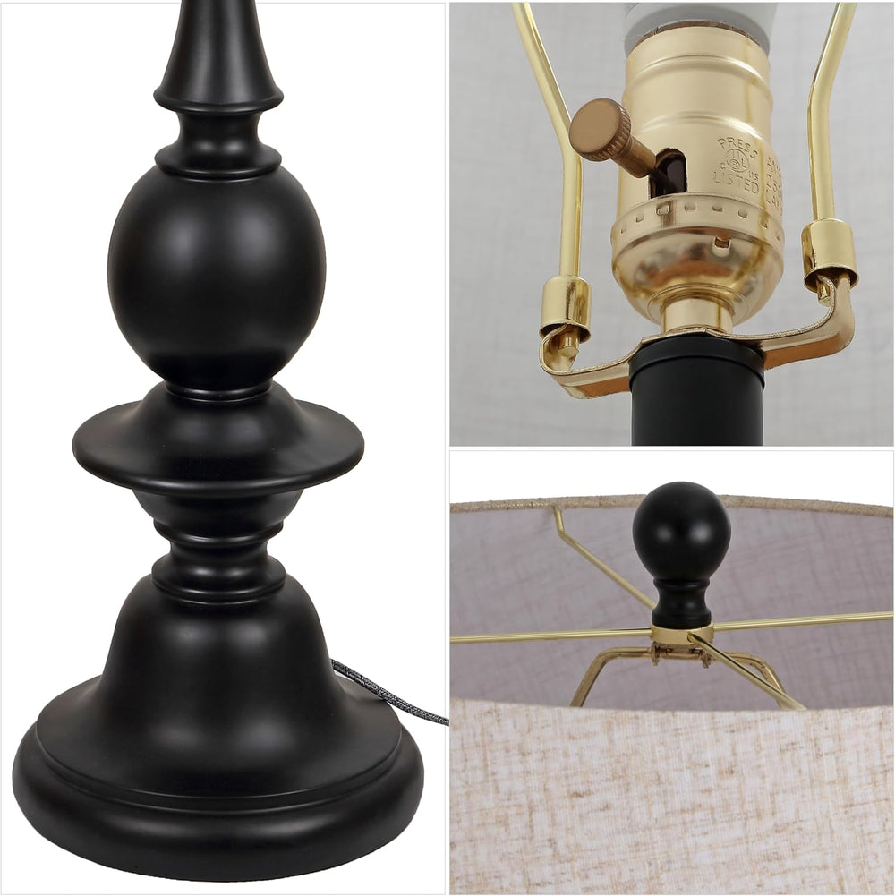JONATHAN Y Taylor Candlestick Floor Lamp 67", Black