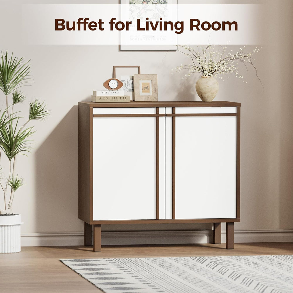 Sideboard Buffet Cabinet with Storage, Small Entryway Credenza