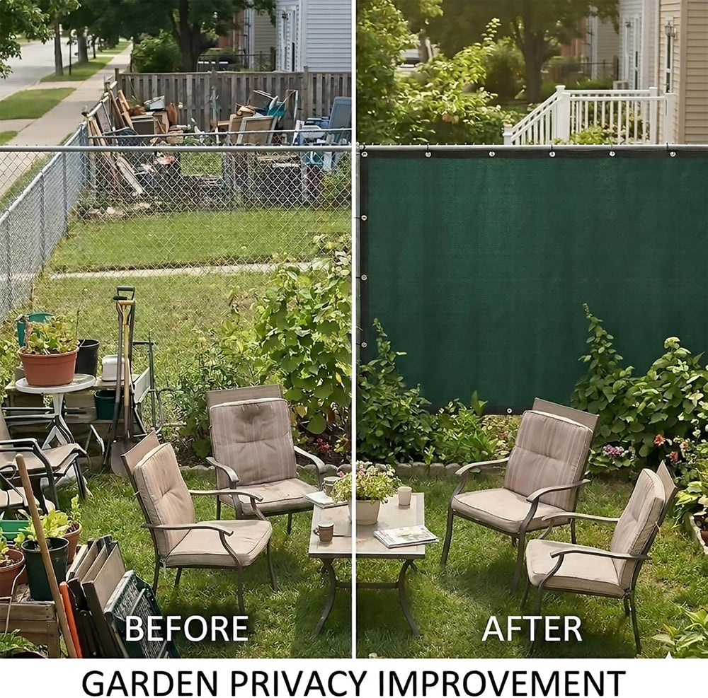Privacy Screen 6ft x 50ft Dark Green HDPE Fence 90% Blockage