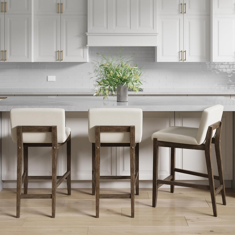Nathan James Gracie Modern Counter Height Bar Stool with Back, Counter Stool ...