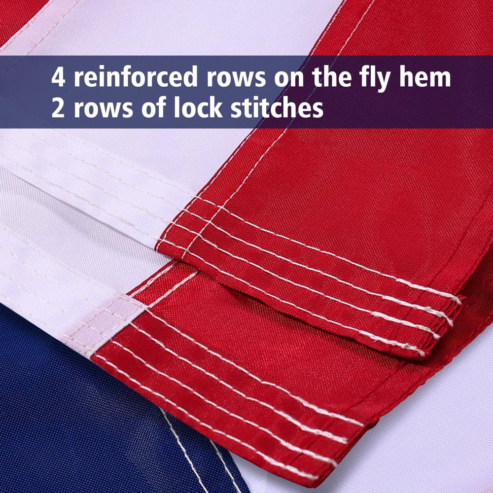 American Flag, USA Flags for Outdoor Indoor, 300D Heavy Duty Durable, Deluxe ...