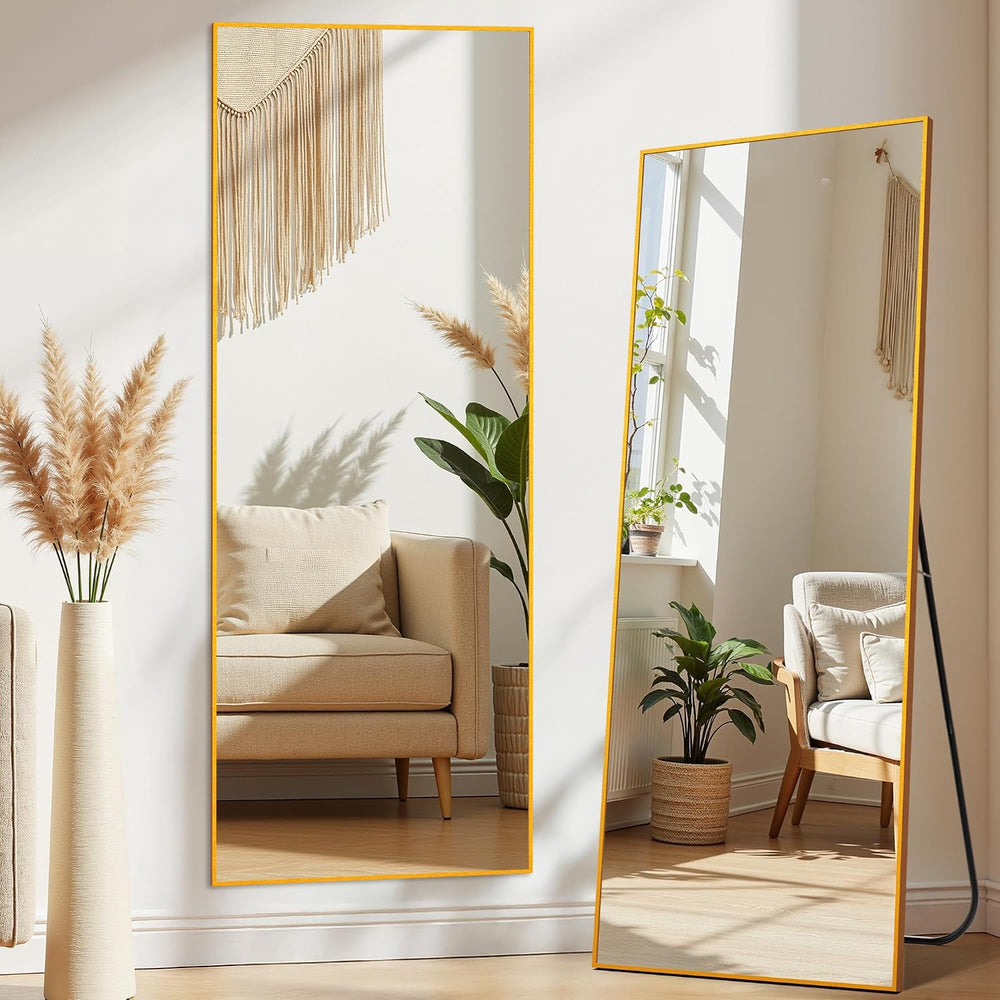 Gold Full Length Mirror XX-Large, 71x26 Standing Floor Mirror for Bedroom