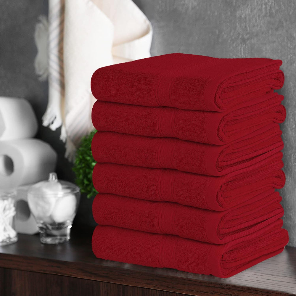 Utopia Towels 6 Pack Premium Hand Towels Set, 16 by 28 inches, 100% Ring Spun...